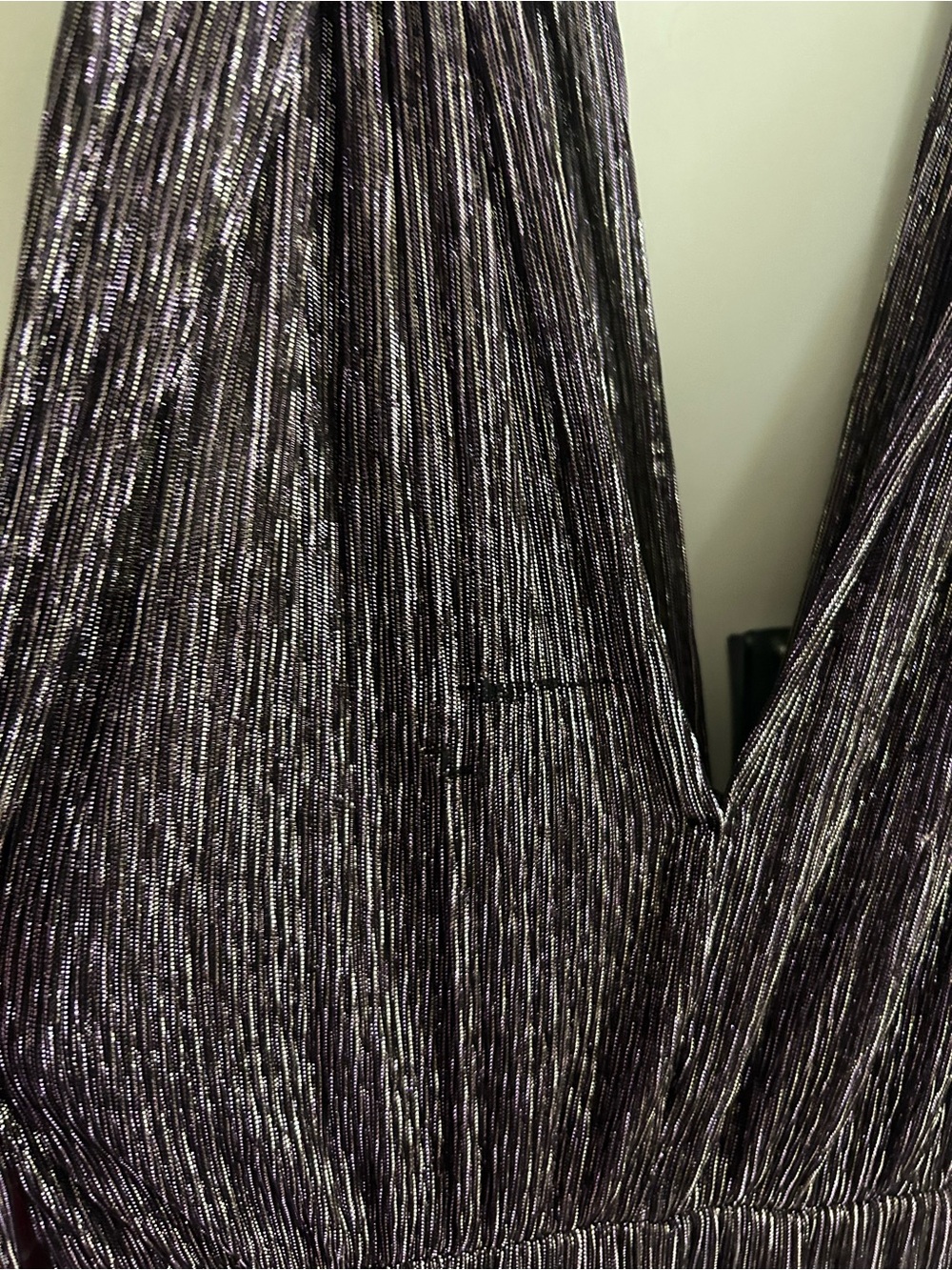 Sabina Musayev Helena Metallic Tiered Maxi Dress Size M Wedding Guest Formal - Picture 3 of 5